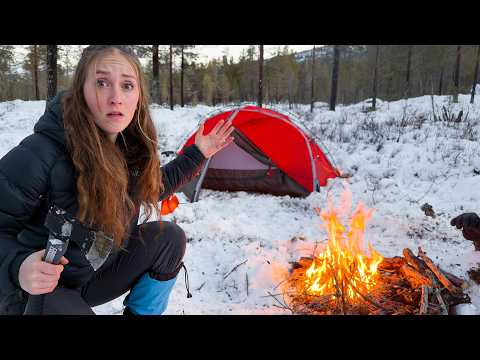 I Don't Have Much Daylight Left | Solo Winter Camping