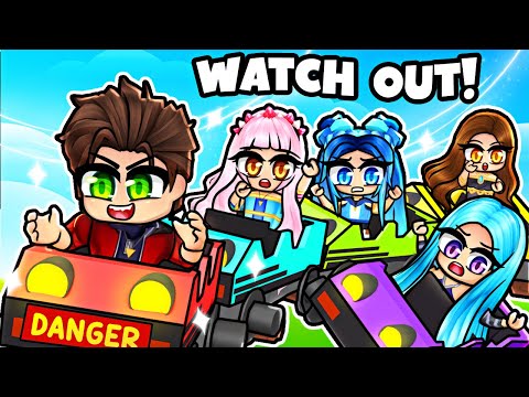 We built a IMPOSSIBLE CART RIDE in Roblox!