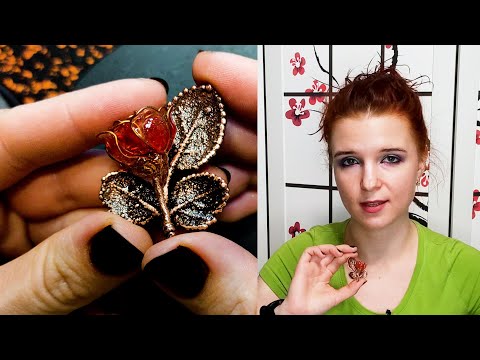 КАК СДЕЛАТЬ БРОШКУ СВОИМИ РУКАМИ? ГАЛЬВАНИКА, УФ-СМОЛА, WIRE WRAP. DIY. HANDMADE. JEWELRY TUTORIAL.