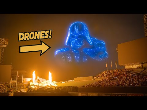 STAR WARS: Empire Strikes Back Reimagined — Full Drone Show at Angel Stadium