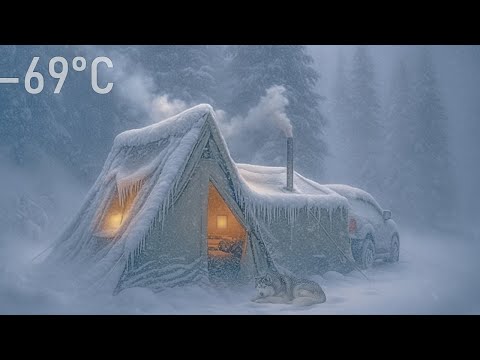 I Survived -69°C in a Snow-Covered Tent | Alone in a Whiteout Blizzard