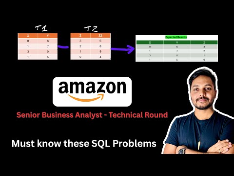 Amazon SQL Interview Question 2025 | Sr. Business Analyst | Real Asked Question + Full Solution