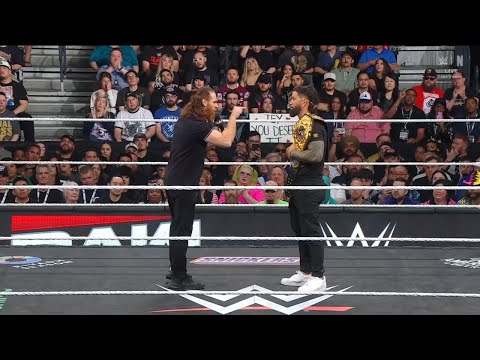 Sami Zayn confronts Jey Uso | WWE RAW 4/21/2025