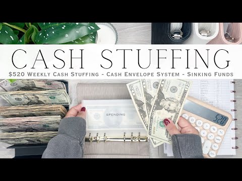 Cash Stuffing $520 | Weekly Cash Stuffing | Cash Envelope System | Sinking Funds & Savings Challenge