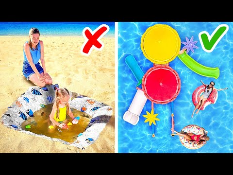 DIY BACKYARD POOL FOR YOUR KIDS || EASY SUMMER CRAFTS FOR BACKYARD
