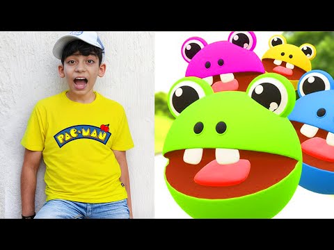 Jason and Alex Play Real Pacman Game Challenge