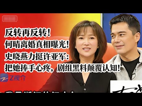 反轉再反轉！何晴離婚真相曝光！史曉燕力挺許亞軍：把她捧手心疼，劇組黑料顛覆認知！#娱乐圈 #大熱門 #何晴 #许亚军
