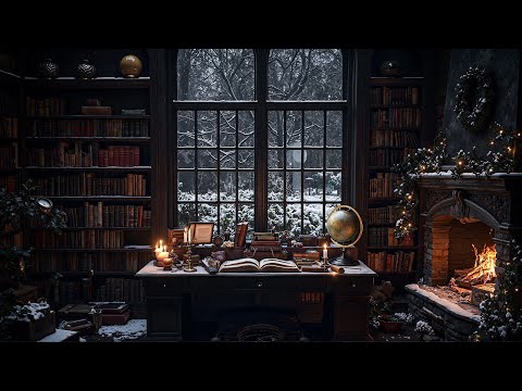 You're Writting at Gothic Room | Dark Academia Ambience and Winter Sad Piano For Relaxing