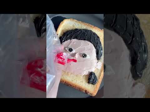 cake shaped like a girl in squid game
