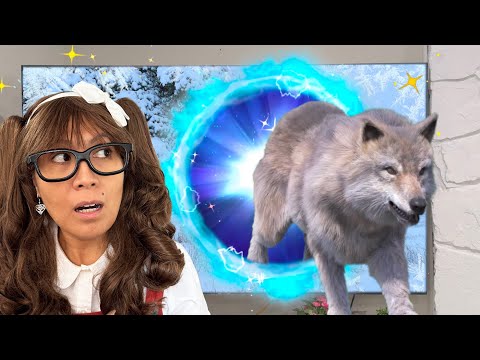 Snow Animals for Kids | Snow Animals Come Out of the TV!