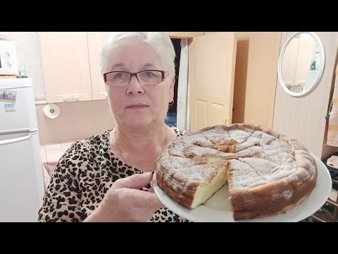 "Жизнь на пенсии"..Приготовила очень вкусную творожную запеканку 🥧👍..
