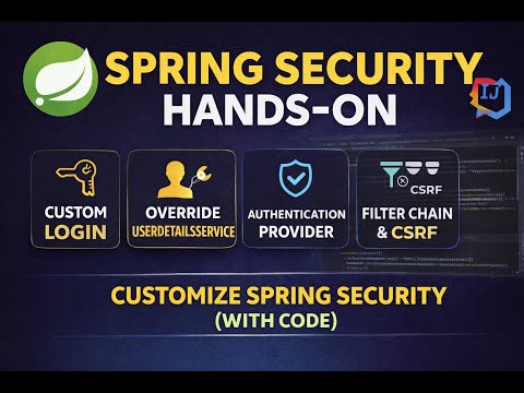 Spring Security Hands-On (Part 2) | Custom Authentication & Login Flow