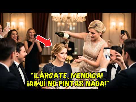 Una socialité le echó vino encima a una CHICA SENCILLA… segundos después, ella la DESTROZÓ