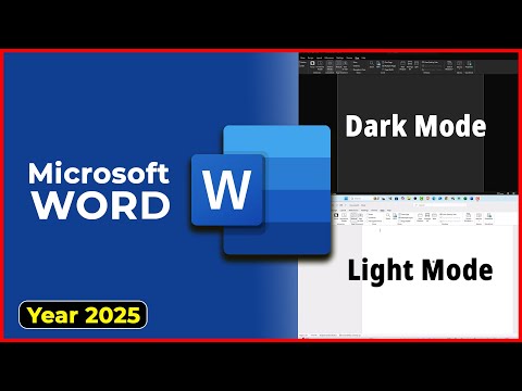 Microsoft Word Dark Mode REVOLUTIONIZES Productivity in 2025!
