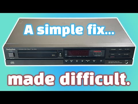 Another vintage CD player, another self-inflicted problem.