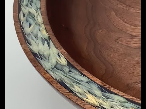 Woodturning Weeds Walnut and Epoxy
