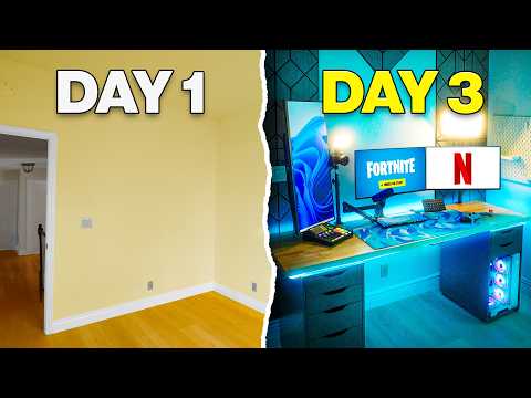 I Built a $6,000 Gaming Room From Scratch!