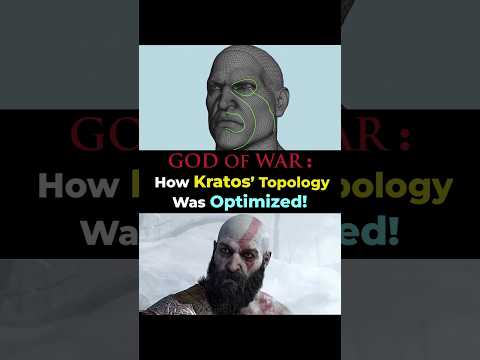 Game Topology Secrets: How Kratos Stays High-Detail! #3dmodeling #3dart #gameart