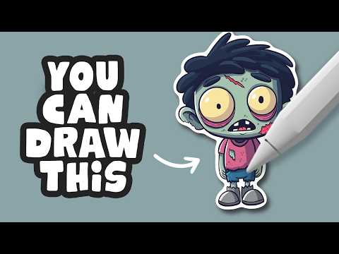 Draw This Cute Zombie in Procreate 👻 | Easy Step-by-Step Tutorial for Beginners