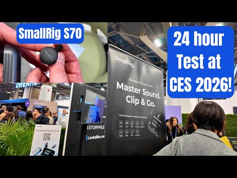 SmallRig S70 Wireless Microphone - Full Day In the Life at CES 2026!