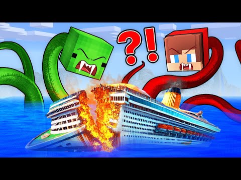 Mikey and JJ SNAKES Attacked The Ship in Minecraft (Maizen)