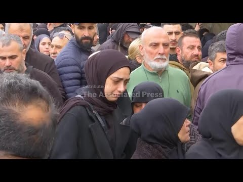 Mourners in Lebanon bury journalists killed in Israeli air strike