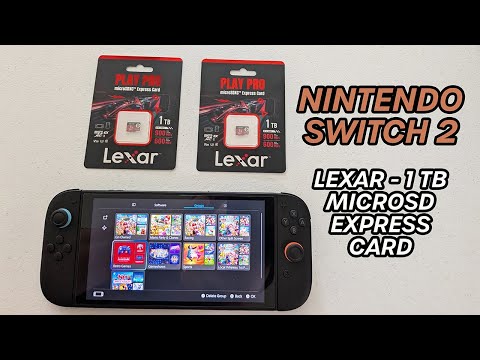 Nintendo Switch 2: Lexar 1TB Micro SD Express Card | Unboxing, Installing Games, Speed Test & Review