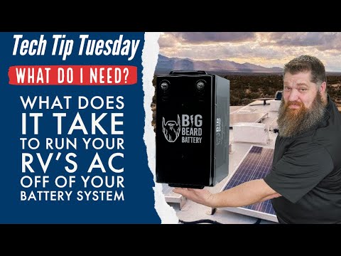 Run RV AC off one battery🪫