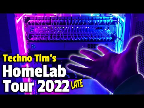 Techno Tim HomeLab Server Room Tour! (Late 2022)