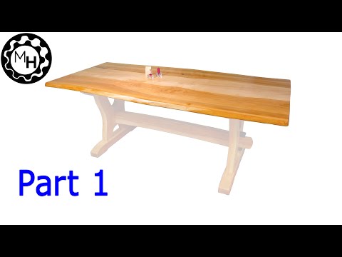 Dining Tabletop with CURVED JOINERY and Natural Edges