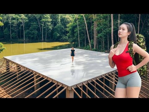 TIMELAPSE: Back Home After 365 Days Surviving Alone and Building a Lake House From Scratch