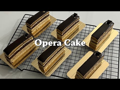 [수능 선물로 추천📚] 고급스러운 오페라 케이크 만들기🎵 (Make an Elegant Opera Cake)