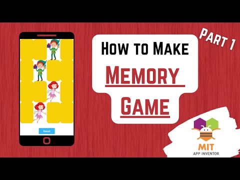 Memory Game App Inventor (Part 1) | Picture Matching Game |  Memory Game in MIT App Inventor