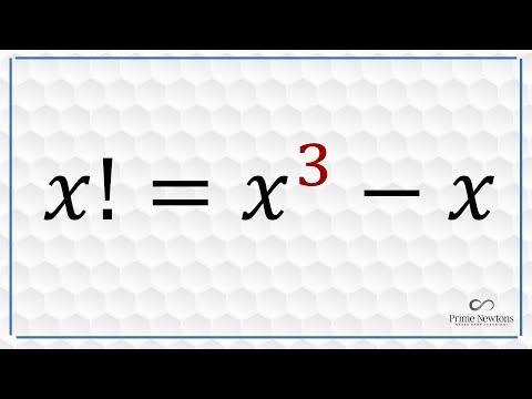 x! = x^3 - x