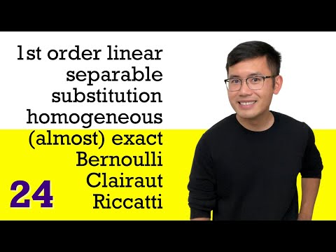 24 First-Order Differential Equations