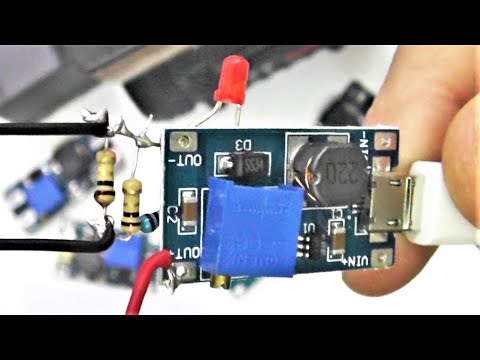 How to implement current limiting on the MT3608 converter for LEDs or battery charging