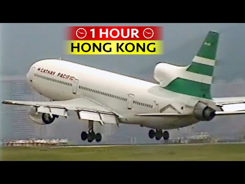 1 Hour of Plane Spotting at HONG KONG KAI TAK (1995)