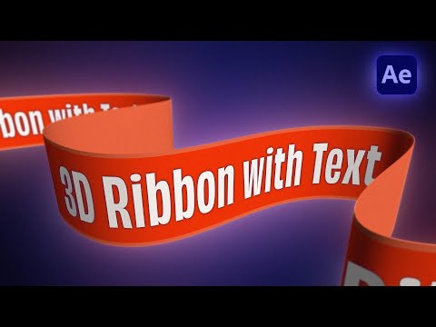 How to Create a 3D Ribbon in After Effects (No Plugins!)