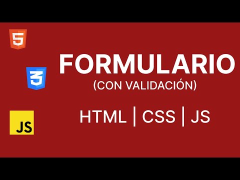 Formulario (con validación) - HTML | CSS | JS
