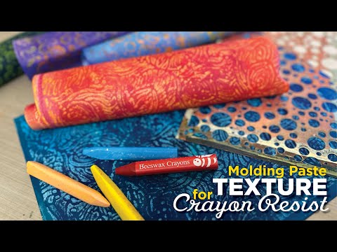 Make Your Own Texture Plates for Crayon Resist Collage Paper–Tutorial Tidbits