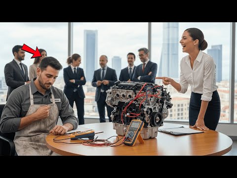 CEO Se Burló De Un Mecánico Pobre: “Arregla Este Motor Y Me Casaré Contigo” — Entonces Él Lo Logró