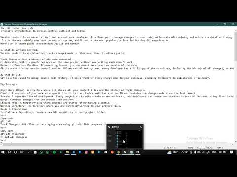 version control , git and github