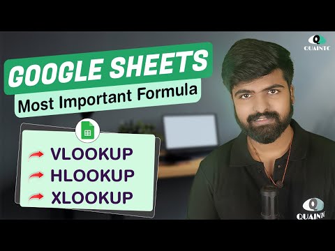 How to Use VLOOKUP, HLOOKUP, and XLOOKUP in Google Sheets | Lookup formula