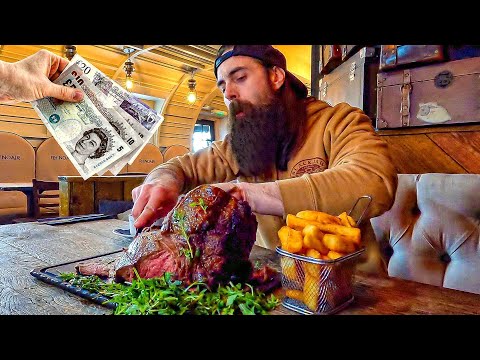 WIN £50 CASH IF YOU CAN EAT THE HUGE STEAK THAT'S ONLY BEEN BEATEN ONCE IN 9 YEARS | BeardMeatsFood