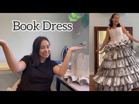 My first time making a book dress!