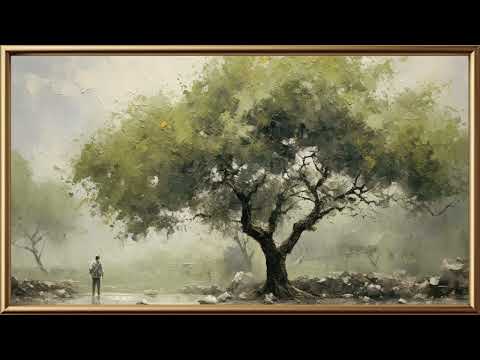 Vintage TV Art Landscape Painting | Gold Framed TV Art | Art Screensaver for TV | 1 Scene - 2 Hrs