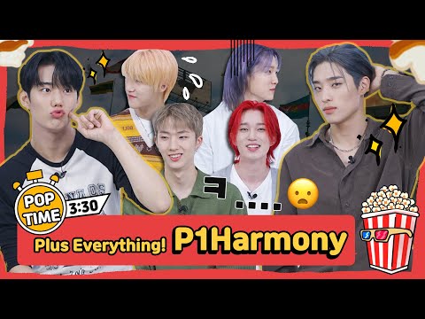 [P1Harmony] How P1Harmony handles each other's aegyo..?!😂 I 3min. 30 sec. FAST INTERVIEW I POPTIME🍿