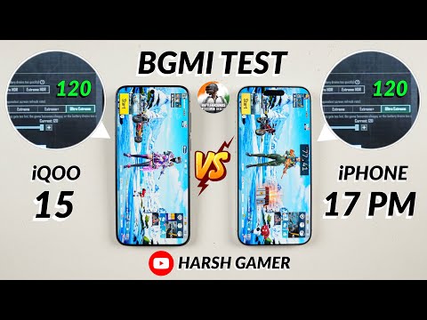 iQOO 15 vs iPhone 17 Pro Max - 120 FPS BGMI Test, Heating & Battery Test | Shocking Results 😱