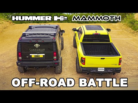 Hummer H2 v Hennessey Mammoth: OFF-ROAD BATTLE!
