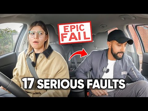 WE HAD TO EXIT THE CAR! Learner Makes 17 Serious Faults